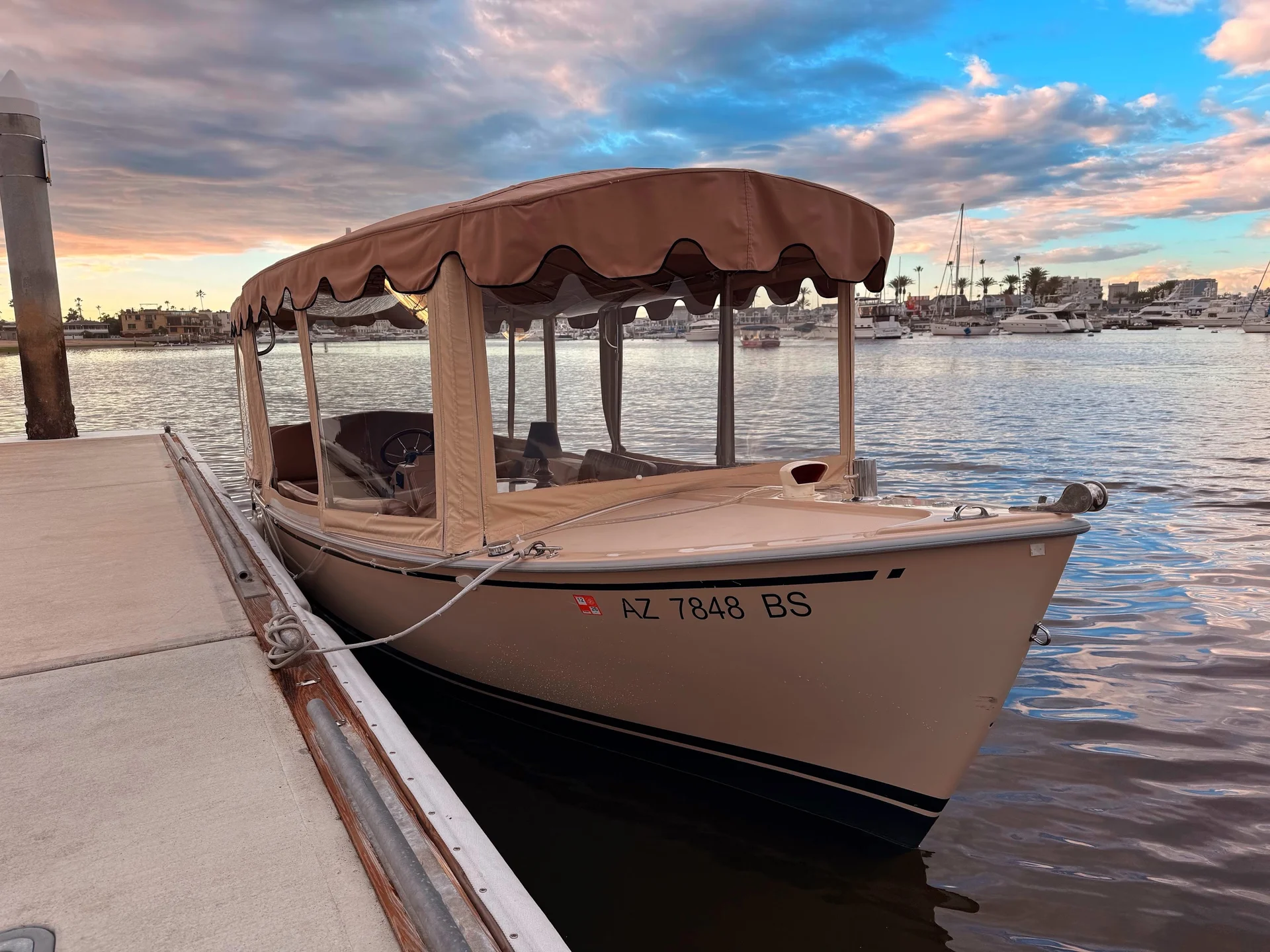 Sea Watt - 2006 Duffy 21 at Bayside Village Sea Watt - 2006 Duffy 21 luxury yacht partnership at Bayside Village Newport Beach California